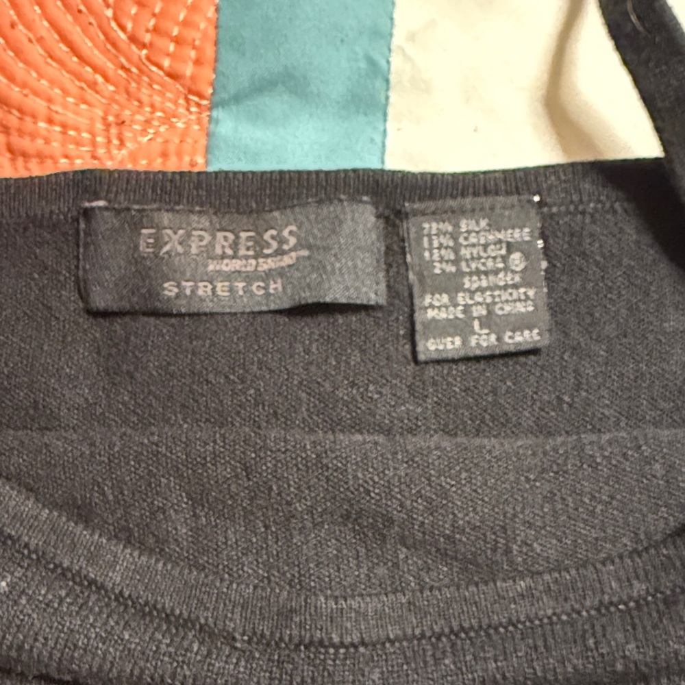 Express Charcoal Stretch Top - image 2